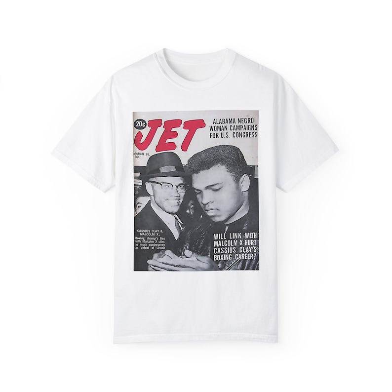 Malcolm X & Muhammad Ali Jet Magazine Cover T-Shirt | Civil Rights image 7