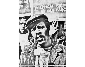 David Hilliard Black Panther Party Canvas Print, Black History Art