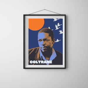 John Coltrane Digital Download Print - Remastered Jazz Artwork