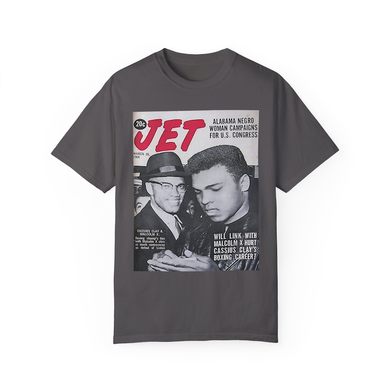Malcolm X & Muhammad Ali Jet Magazine Cover T-Shirt | Civil Rights image 8