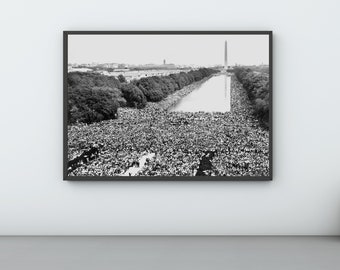 March on Washington Print, Black History, Civil Rights Poster (Digital Download)