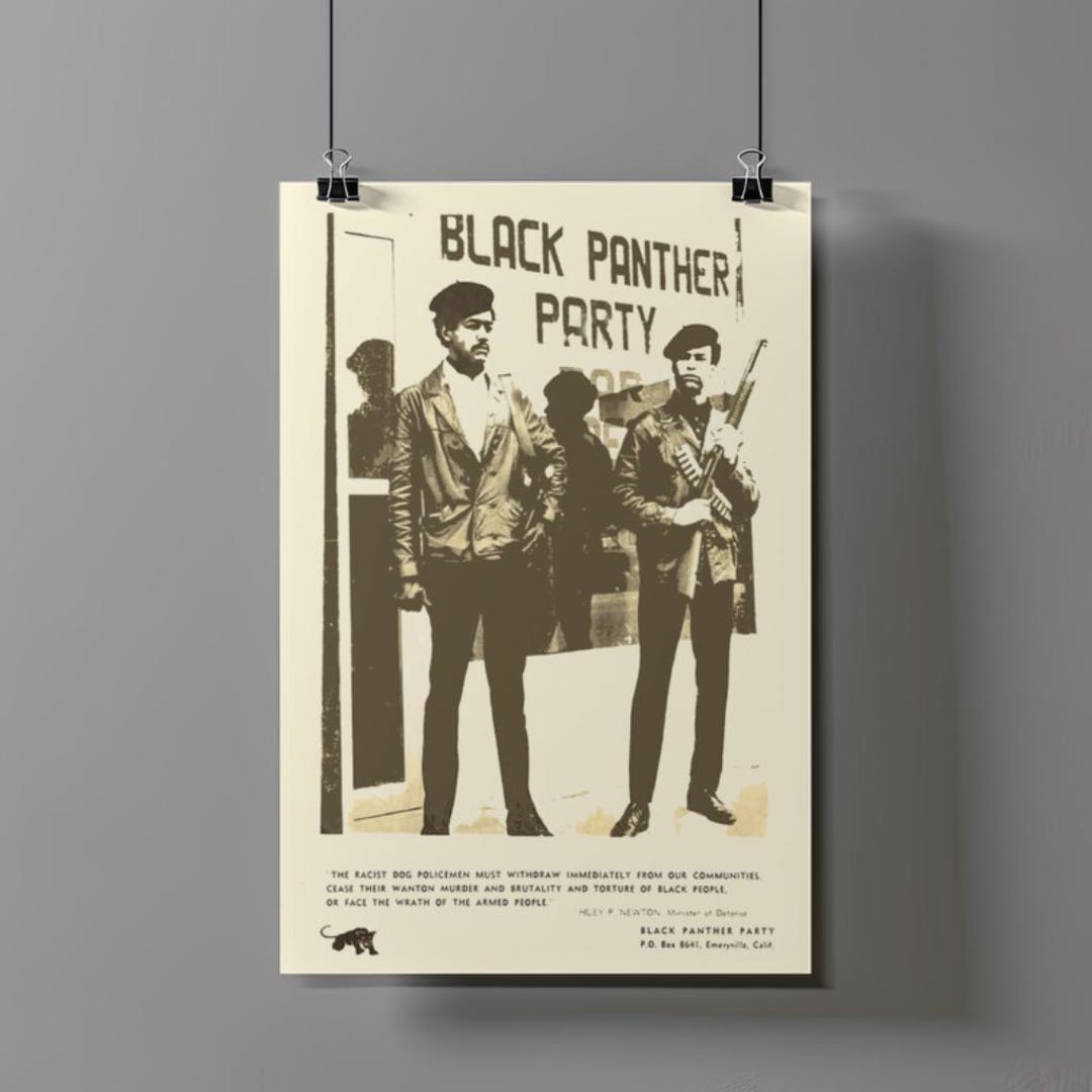 Black Panther Party Digital Art Print | Huey P. Newton , Bobby Seal ...
