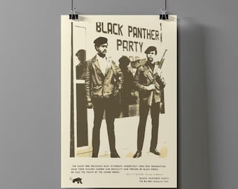 Stampa artistica del Black Panther Party / Huey P. Newton, Diritti civili (download digitale)