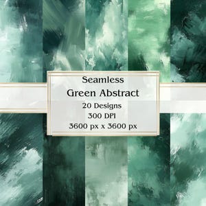 20 groen abstract naadloos digitaal papier, jpeg, 12 x 12 inch, plakboekpapier, rommeljournaal, papieren verpakking, commercieel gebruik
