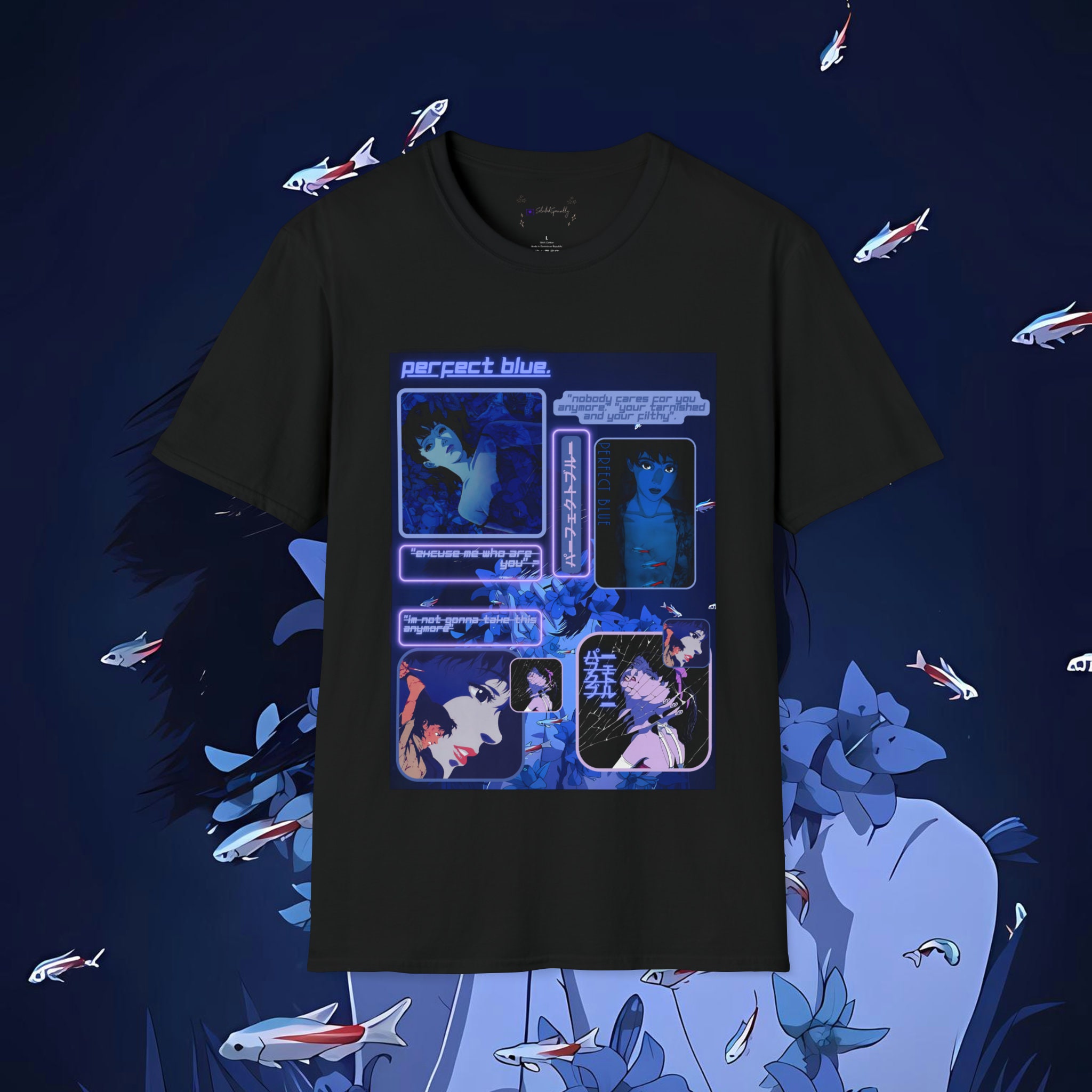 PERFECT BLUE Mima Kirigoe Shirt Perfect Blue Homage Tshirt 