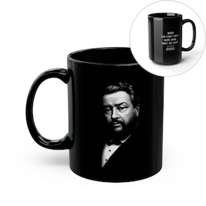 Charles Spurgeon Mug - Reformed - Christian - Black Mug