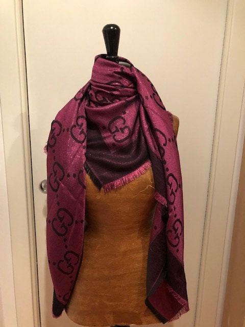 Pink Gucci Scarf - Etsy