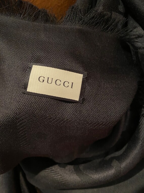 Authentic GUCCI fine wool and silk shawl - Vintage - image 5