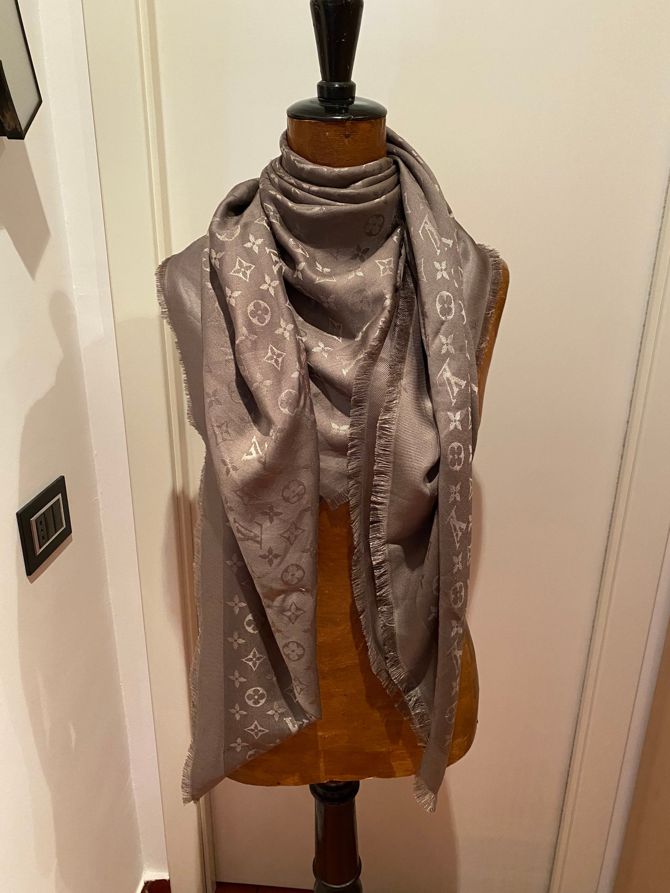 Louis Vuitton, Accessories, Lv Pashmina Shawl Scarf Grey