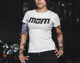 Moto Mom - Women's Dirt Bike Racing Shirt, Dirt Bike Mom Shirt, Motocross Shirt, Motocross Mom, Racing Shirt, Moto Mom Shirts, Mom Gift