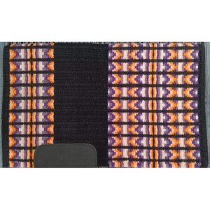 Multicolor Handmade Western saddle pad, Newzeland wool show pad for horse riding (All sizes available).