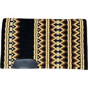 Brown, yelllow and black Newzealand  High-Quality Western Wool Saddle Pad for Horse Riding | Wholesale Price Horse Equipments From India.