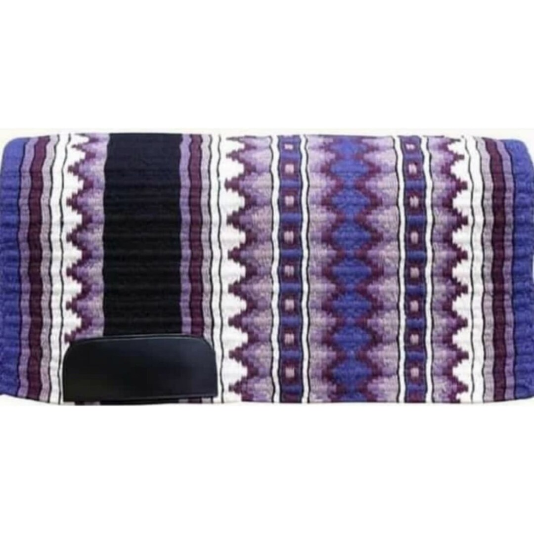 Blue & Purple Western Saddle Pad/blanket ,woolen Show Pad Etsy