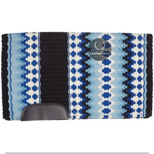 Blue & Black Newzeland wool saddle pad for horse riding | Wholesale Price High Quality Western Horse Selling Products From India Hot Selling