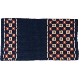 Box Pattern Black Newzealand High-Quality Western Wool Saddle Pad for Horse Riding | Wholesale Price Horse Equipments From India.