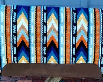 Multicolor western saddle pad/blanket, woolen show pad for horse riding.