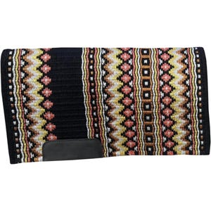 Pink and black western show pad , saddle pad , saddle blanket for horse riding.