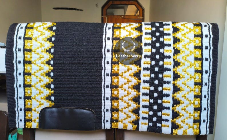 LeatherberryUSA Western Saddle Pad - Thumbnail 5