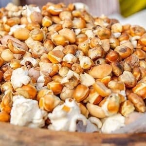 Roasted corn & Peanut mix / Abro ne Nkatie/ Toasted corn and Groundnut mix