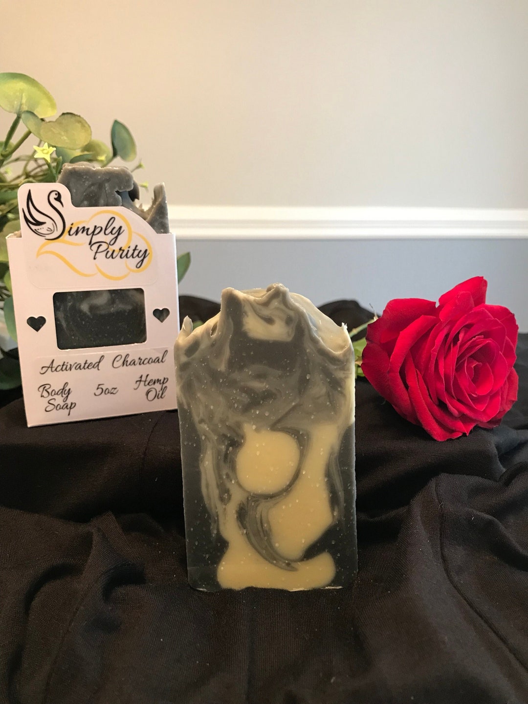 Cold Process Activated Charcoal Body Soap With Hemp Oil Etsy