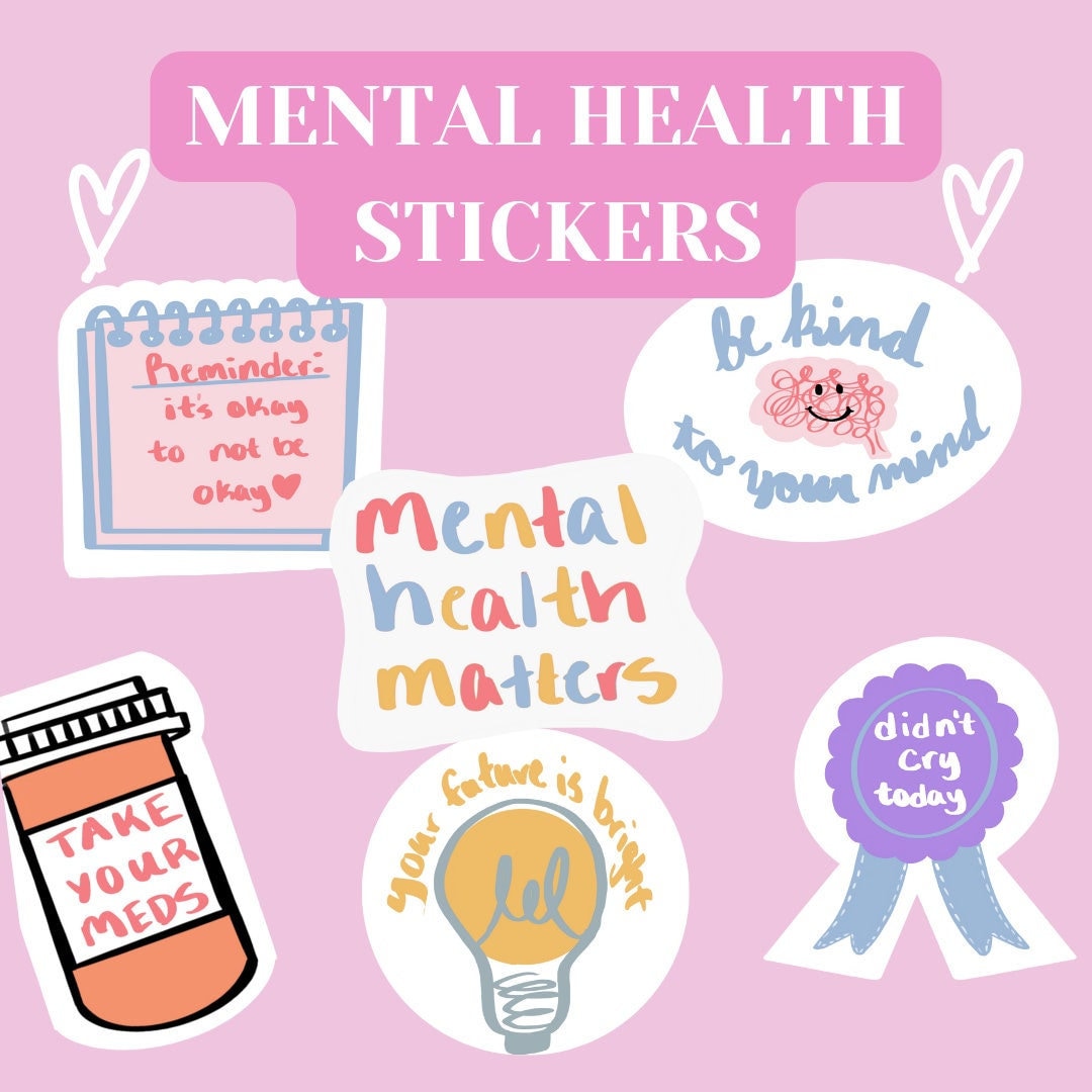 Mental Health Sticker Pack - Etsy