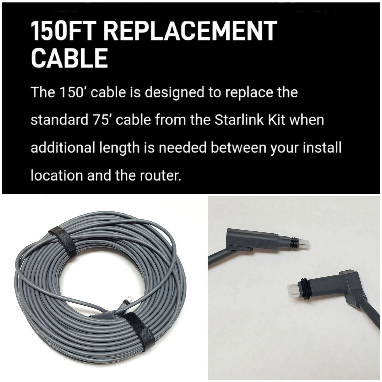 Starlink 150 FT Replacement Cable for V2 New in Box Etsy