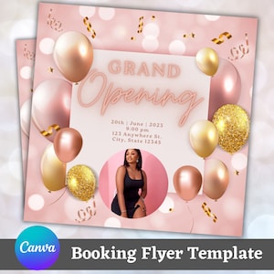 Grand Opening Flyer Template, DIY Flyer Design, Coming Soon Flyer, Website Launch Flyer, Event Party Flyer, Premade Business Flyer