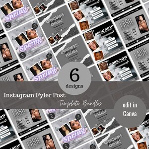 Gray Social Media Flyer template Bundle, DIY instagram Flyer Template Design, Beauty Sale Flyers, Premade Business branding Flyer Set