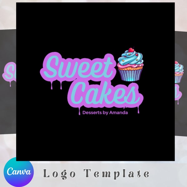 Cake Baking Logo Design, Editable Baker logo, Bakery Business Branding, Premade logo Template, baking, pastry, sweets and treats, chef