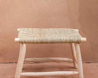 Handcrafted Moroccan Stool with a Modern Twist