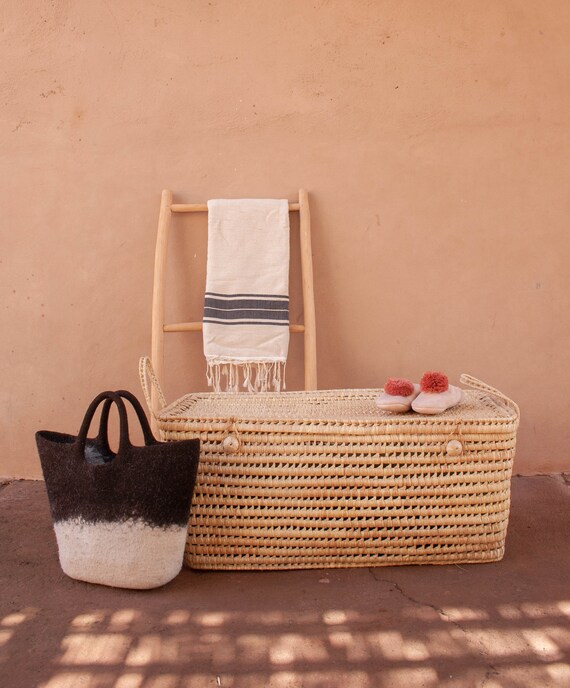 Large Wicker Toy Chest Etsy UK