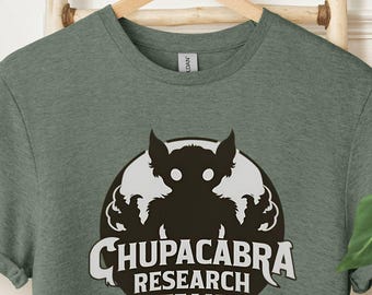 Chupacabra Research Team Shirt, Weirdcore Cryptid, Cryptozoology Shirt, Retro Monster Tshirt Gift for Him or Her,Supernatural Christmas Gift