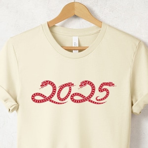 2025 Chinese Year of the Snake Shirt, Lunar New Year T-Shirt, Happy Chinese New Year TShirt, Chinese Zodiac Snake Graphic Tees, Gift for Her
