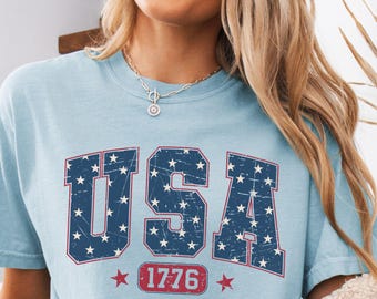 USA Comfort Colors Shirt, Amerika Shirt, Fourth of Jully Shirt, 4