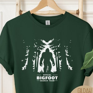 Bigfoot Search Team Shirt, Weirdcore Cryptid, Cryptozoology Shirt, Retro Monster Tshirt Gift for Him or Her, Supernatural Christmas Gift
