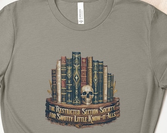 Restricted Section Society Hermione Granger Dramione Bookish Merch Shirt, Fanfic Book Lover Gift, Manacled Dark Romance Trendy Reader Gift