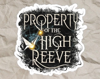 Property of the High Reeve Fanfict, Dramione Vinyl Sticker for Kindle, Laptop or Water Bottle, Manacled Fanfition Bookish Merch,Fallen Angel
