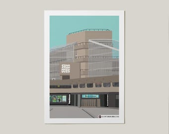 Barbican Center Poster: London Brutalist Architektur Poster