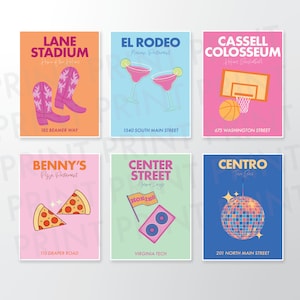Virginia Tech Preppy Poster Prints 4x5, 8x10, 16x20