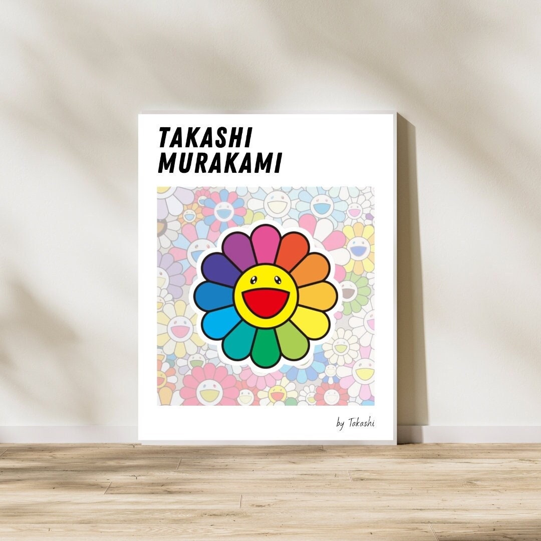 Takashi Murakami, Murakami Skulls & Flower print ( white ) (2018)