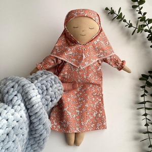 Hijabi Cloth Doll Handmade Muslim Doll Islamic gift idea Ramadan Gift Eid Gift