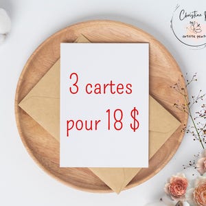 Cartes de souhaits, carte de voeux, fêtes, aquarelle, Fait au Québec