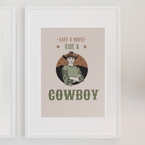 Save A Horse A4 Poster