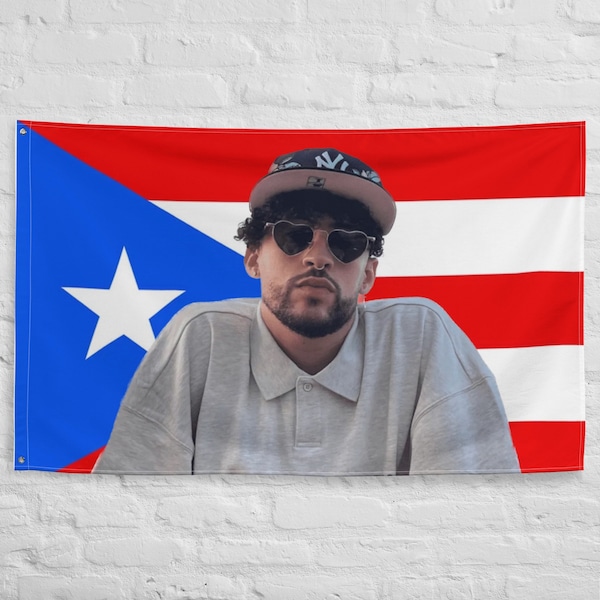 Bad Bunny Puerto Rico Flag Etsy Australia