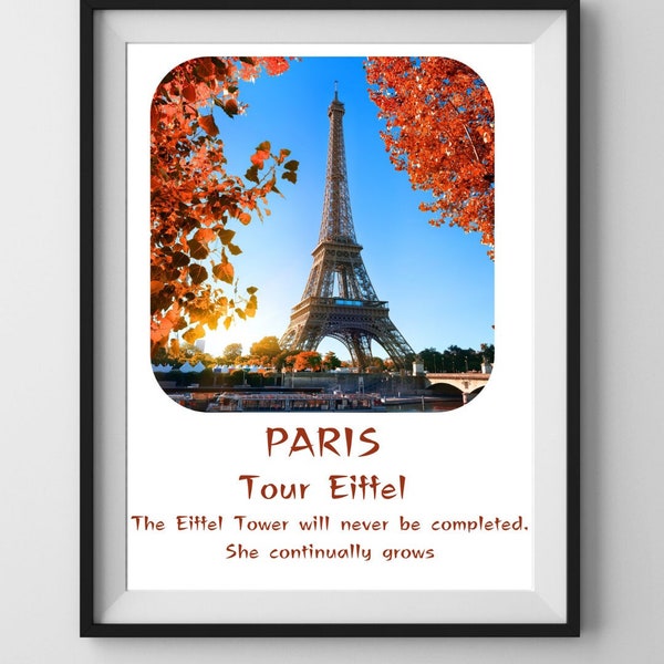 Parisian Iconic Monuments Posters - Instant Download to Decorate Your Space