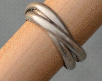 Antique Silver Trinity or triple Ring