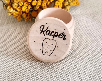 Zahndose personalisiert,  Milchzahndose mit Name, Tooth Fairy box, Personalized Holder for Kids