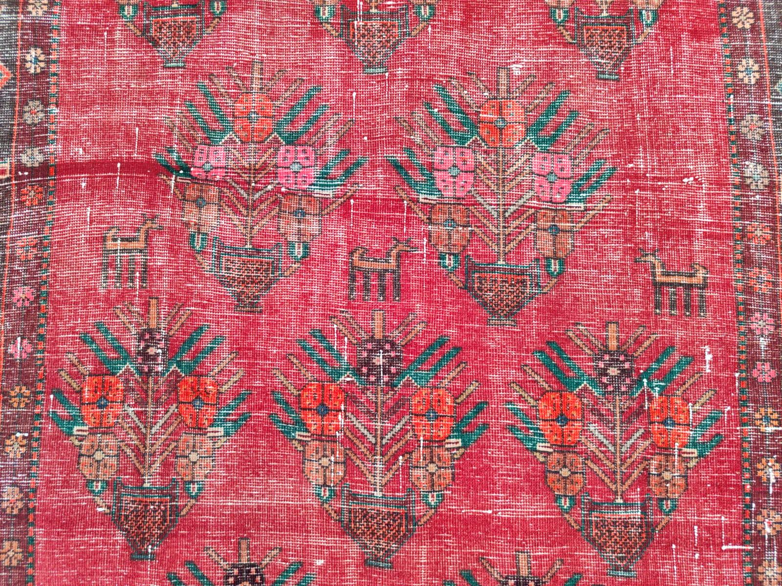 Persian Rug 4x9, Heriz Rug, Antique Rug 4x9, Large Runner Rug, Custom ...