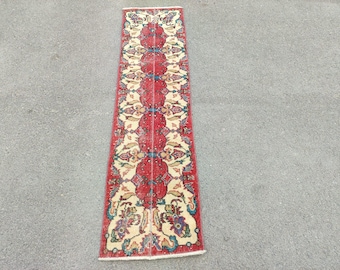 2x6 runner Persian turkish vintage oushak, Skinny runner rug, Heriz runner rug, Herki runner rug, Custom size rug 2x6, Narrow runner rug