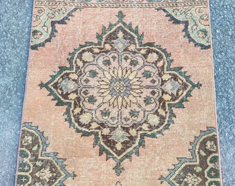 24' foot runner rug Extra long, Stair rug runner, Long runner turkish Vintage Oushak, Runner rug 2x24 3x24, Antique long runner hallway wool